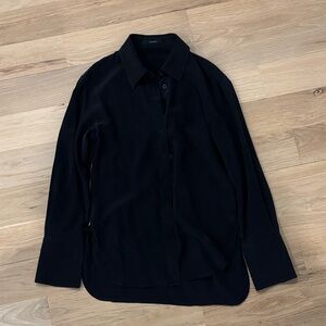 Joseph Black Button-Up Shirt